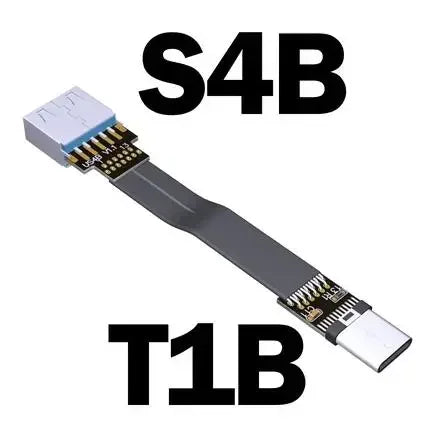 Cable de extensión plano tipo cinta USB 3.1, USB-C / USB-A