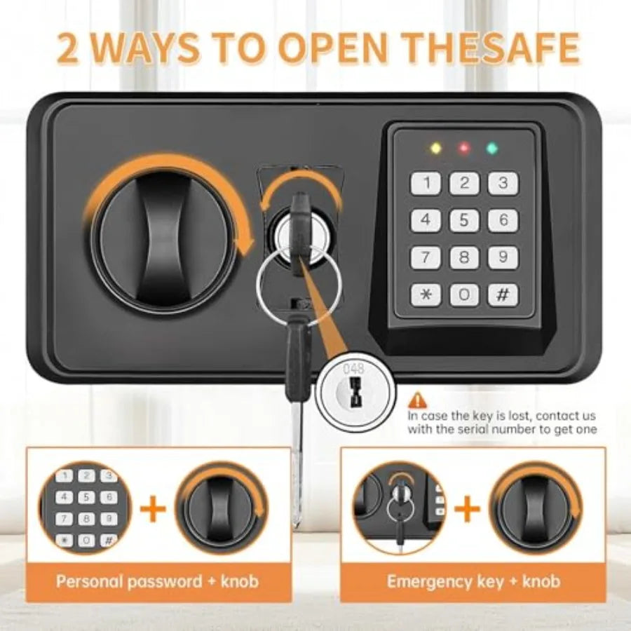 Fireproof Waterproof Safe 5.2 Cu Ft Digital Combo Lock