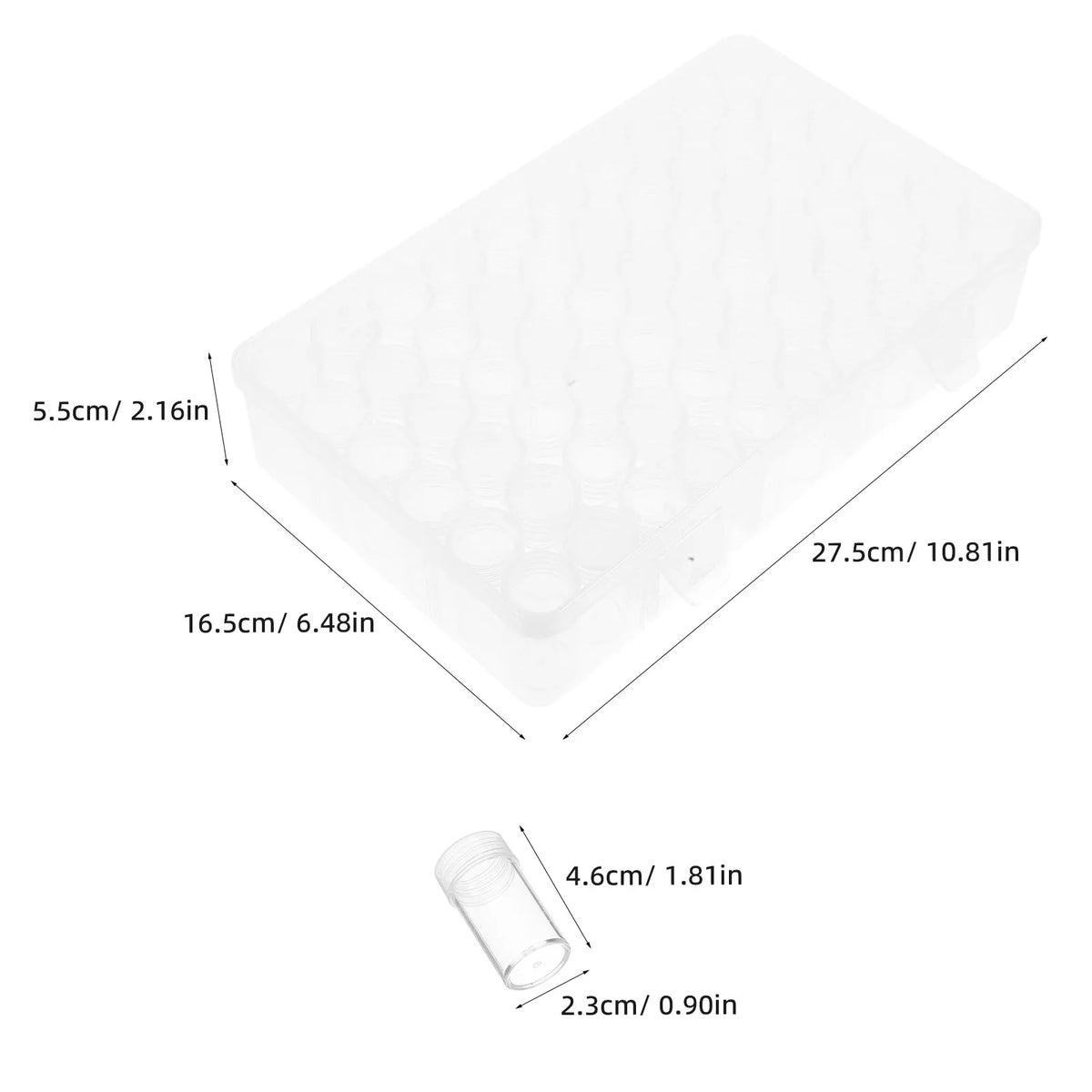 Organizator przechowywania nasion i koralików na 60 butelek