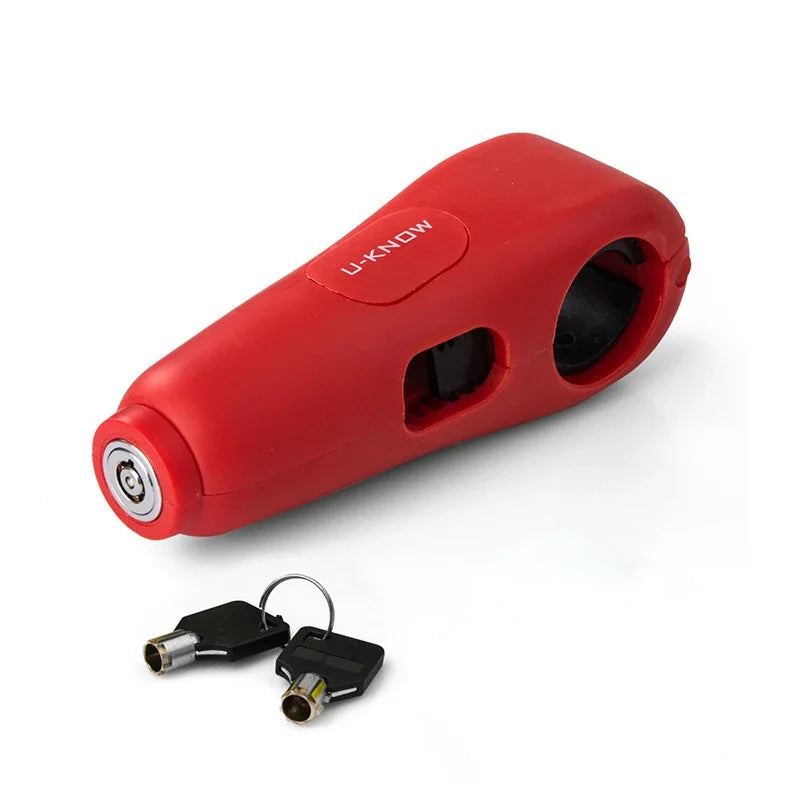 Handlebar Lock with 100 dB Alarm for Motorcycle and Scooter