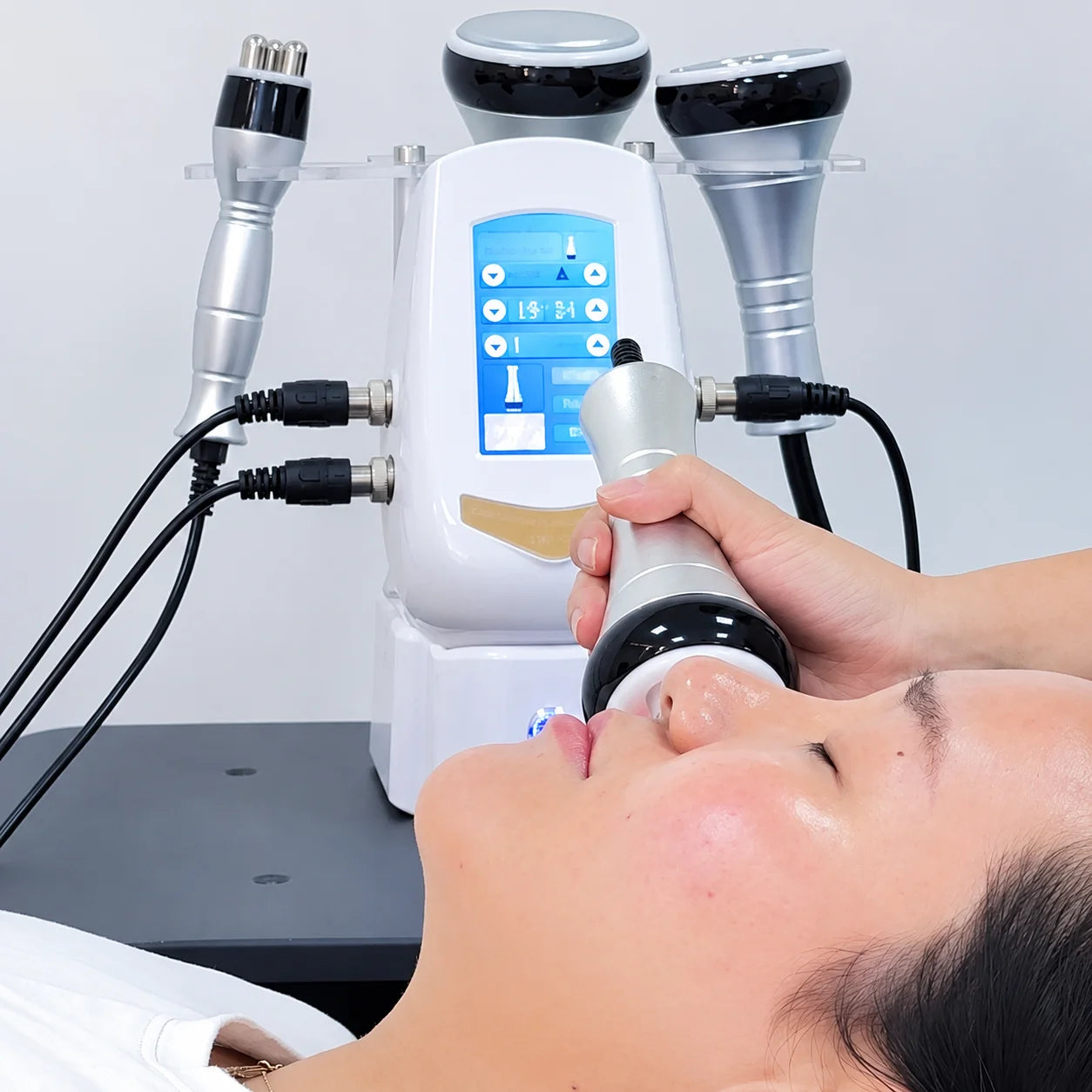 Máquina Profissional de Cavitação com Manípulos de Massagem, Aparelho de Cuidados Corporais de Beleza para Uso Doméstico e em Salões, Envio a partir de Armazém no Estrangeiro