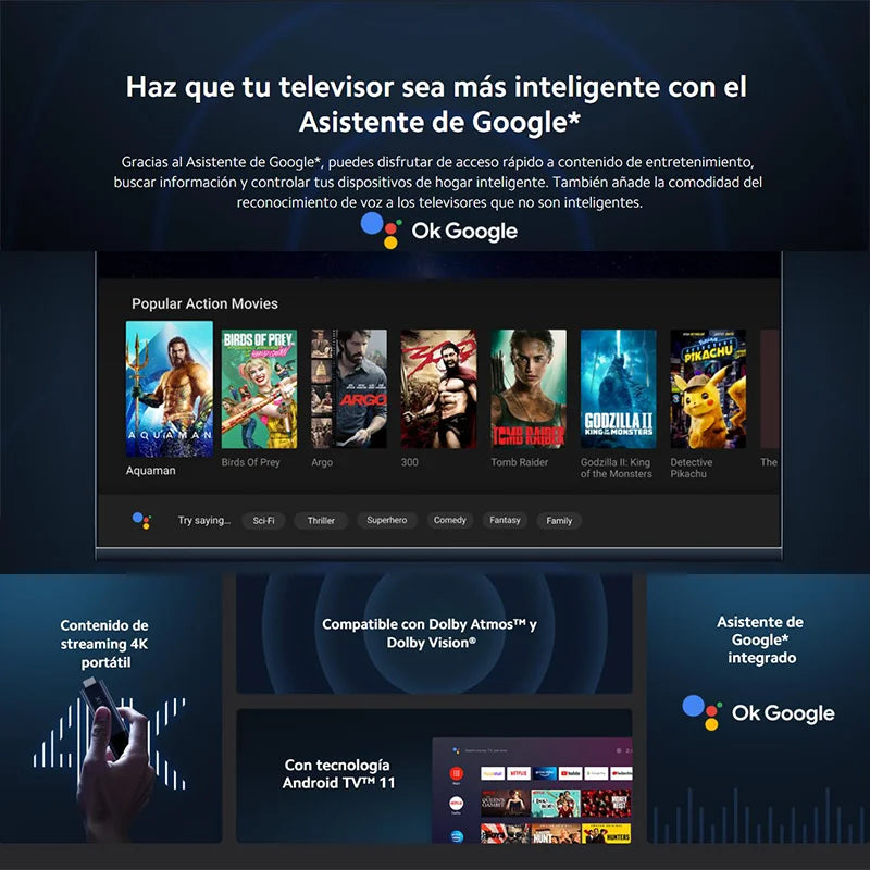 Xiaomi älykäs TV-tikku 4K Android-suoratoistotikku