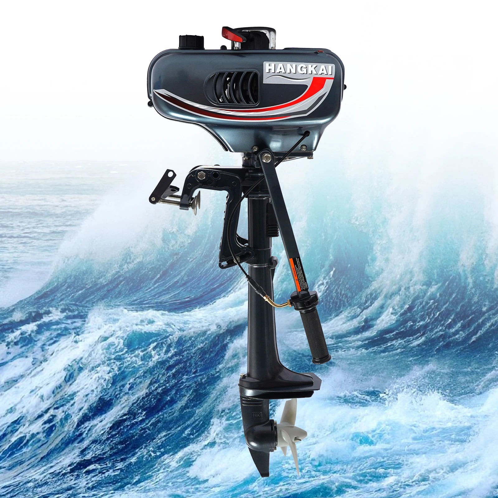 3.5HP Gasoline Outboard Motor with Manual Tilt and Anti-Vortex Plate