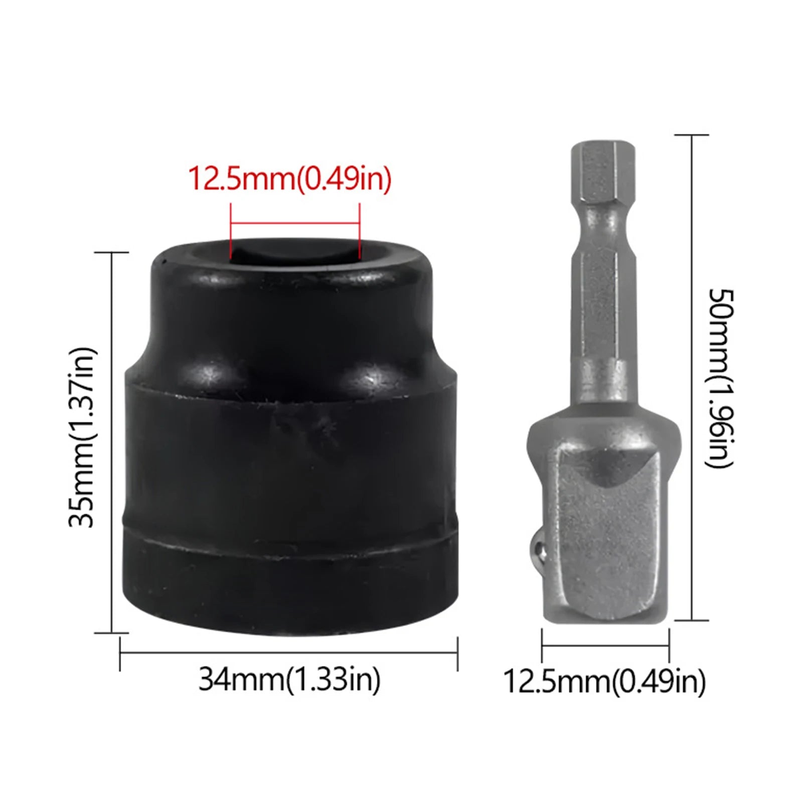 Auto Jack Socket Wrench Adapter for Quick Tire Changes