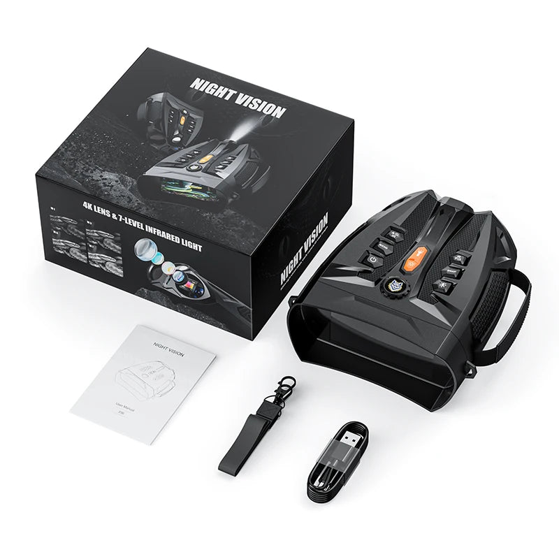 Digital Night-Vision Binoculars with 4-Inch Screen