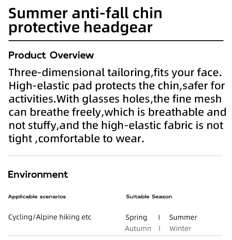 Cooling Cycling Balaclava Hat UV Cover for Summer Riding