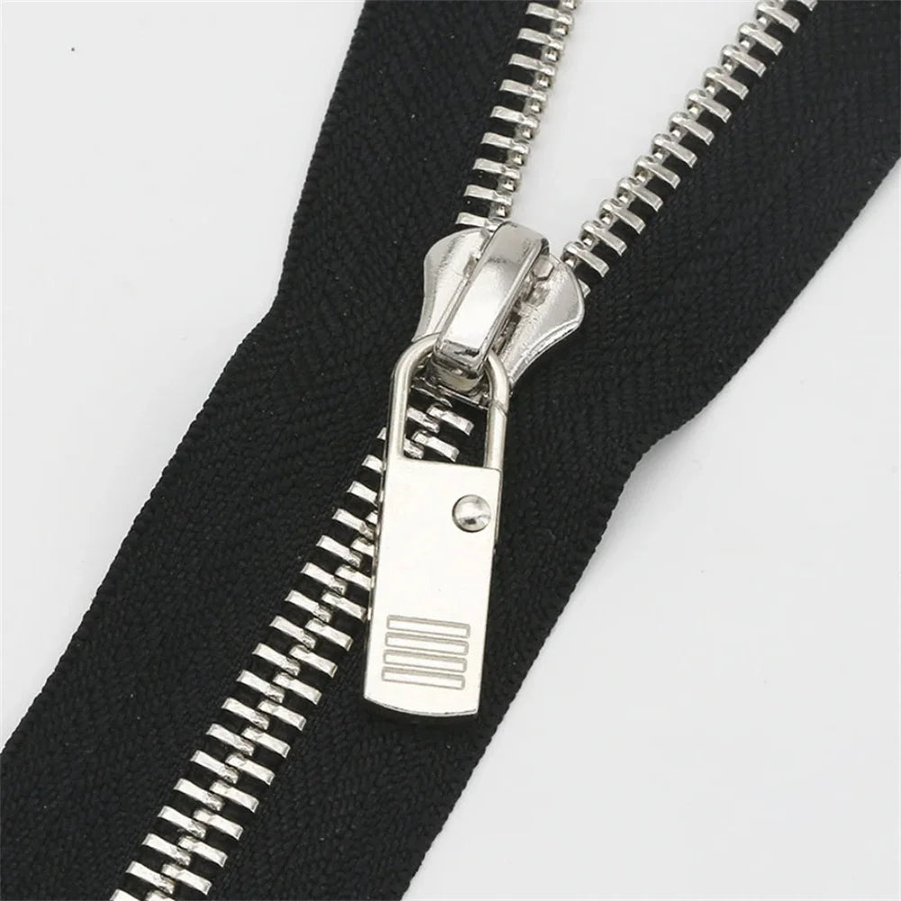 5-Piece Detachable Black Zipper Pull Set