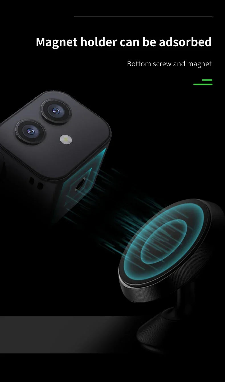 4K HD Mini WiFi Cam Smart Home Wireless Security Surveillance Dual Webcam Micro IP Camcorders Night Vision Sports Monitor Magnet
