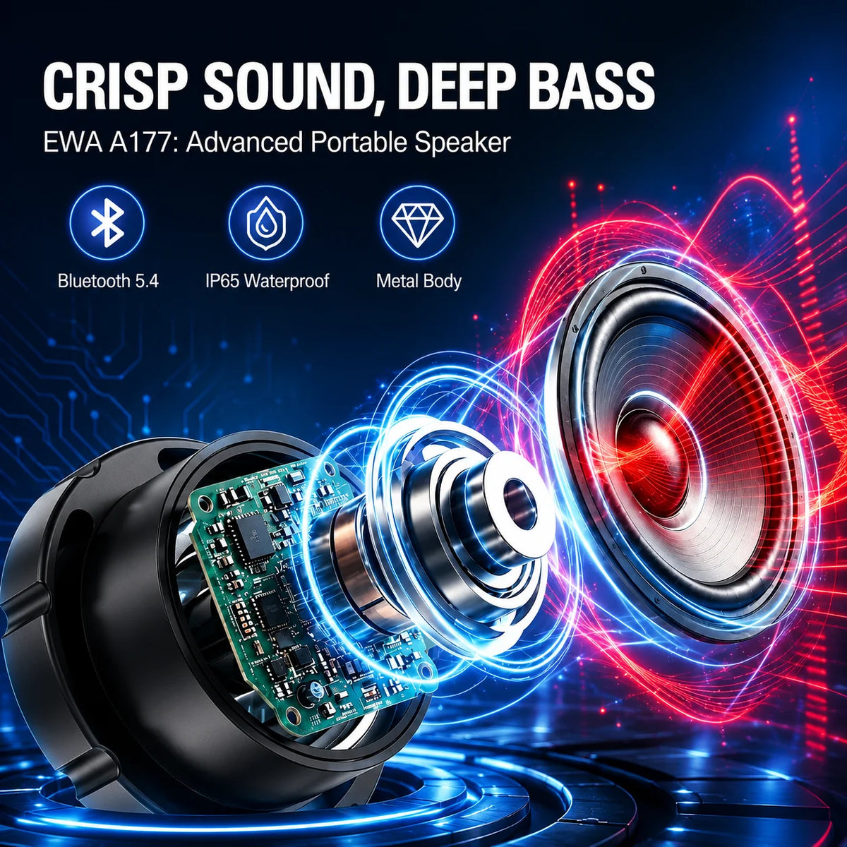 3 W Magnetic Bluetooth Speaker