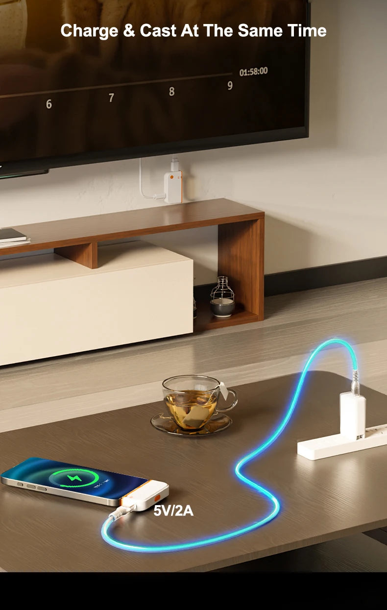 Wireless Display Adapter for USB-C to HDMI, 1080P, 50m