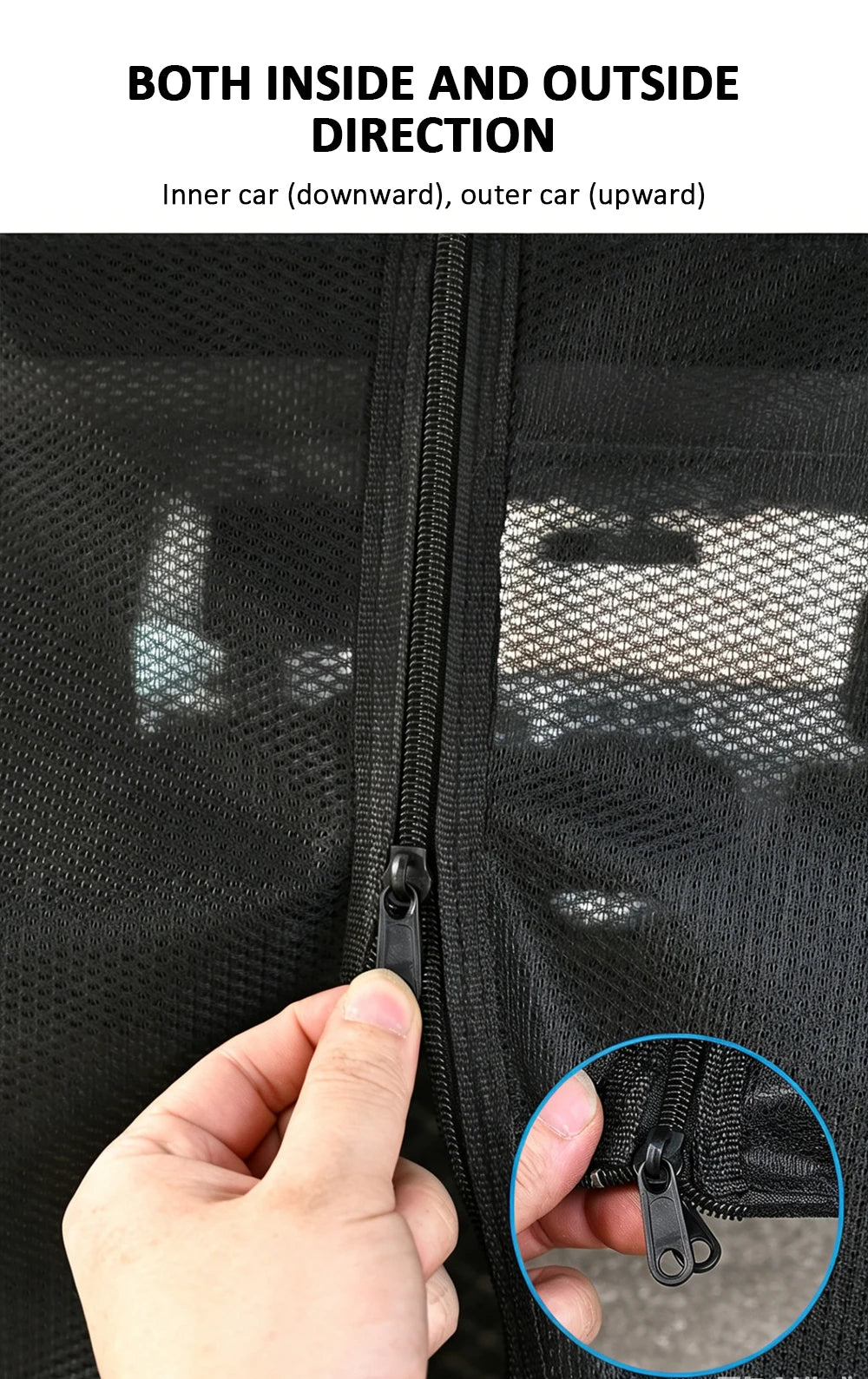 Magnetic Car Trunk Mosquito Screen Car Sunshade Curtain For Summer Mosquito Protection Ventilation  Small To Mid Sized SUVs