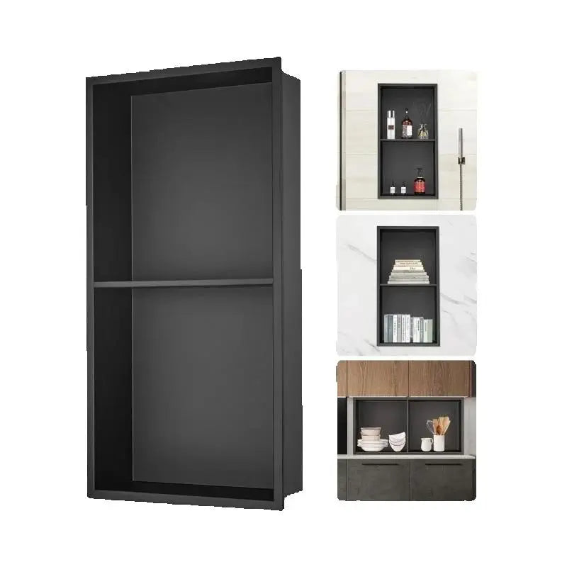 Stainless Steel Shower Niche with Double Shelves