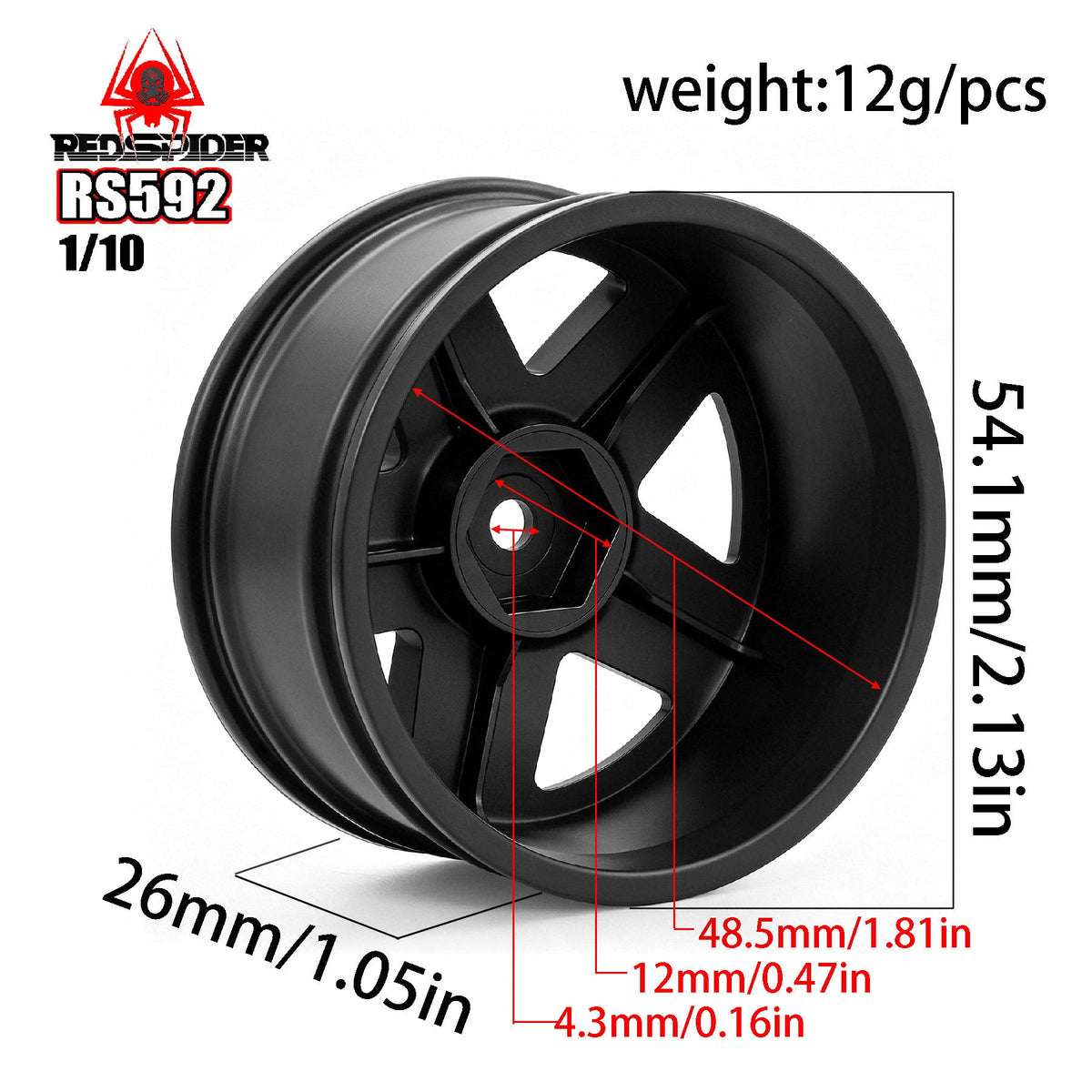 1:10 RC Crawler Wheel Hub Accessories