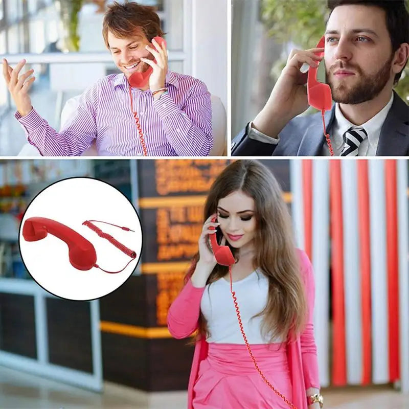 Retro Telephone Handset with 3.5mm Plug