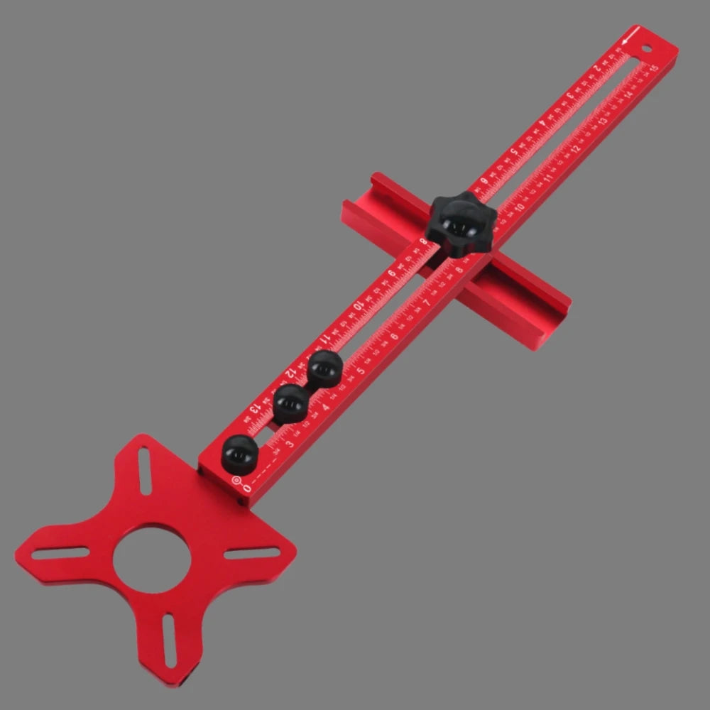 3 in 1 Router Milling Groove Bracket Woodworking Cutting and Milling Circular Auxiliary Tool Aluminum Router Circle Cutting Jig 