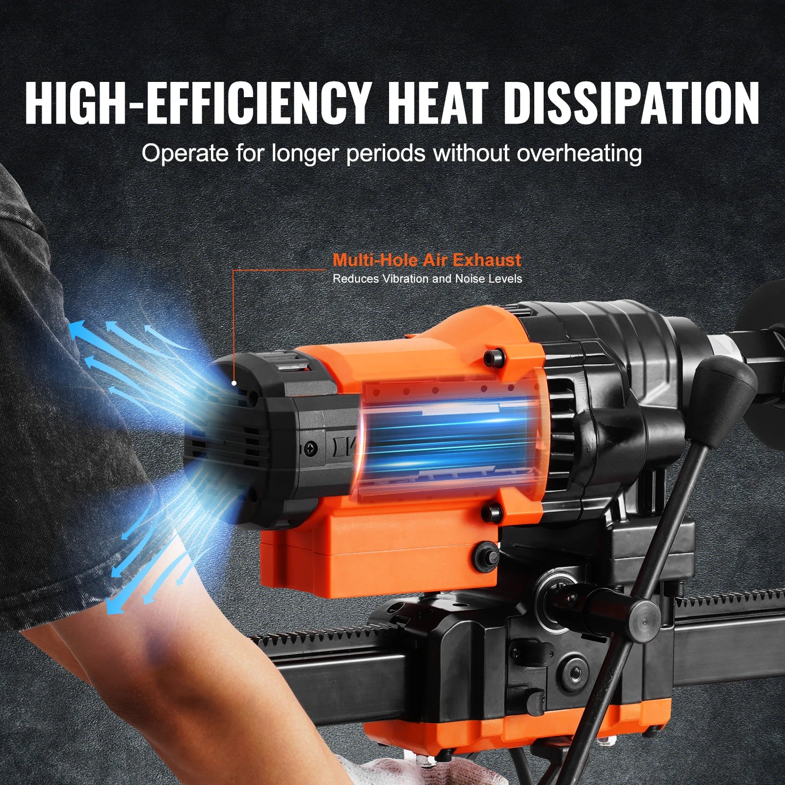 3000W Concrete Core Drill Rig Wet & Dry Diamond Drilling Machine