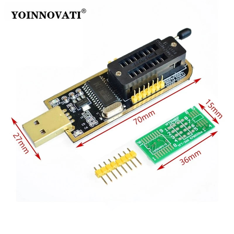 CH341A USB EEPROM and SPI Flash Programmer