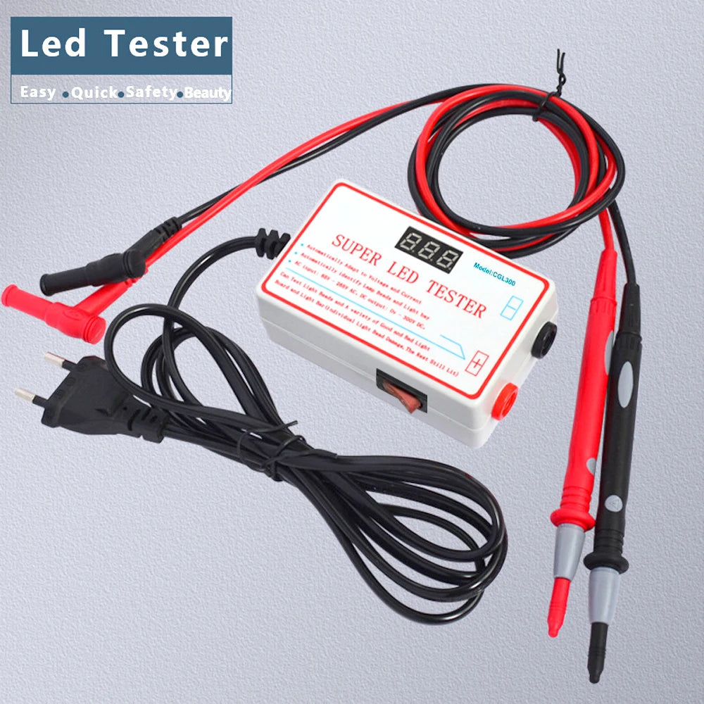 LED Backlight Tester with Probes, 0–300 V Output