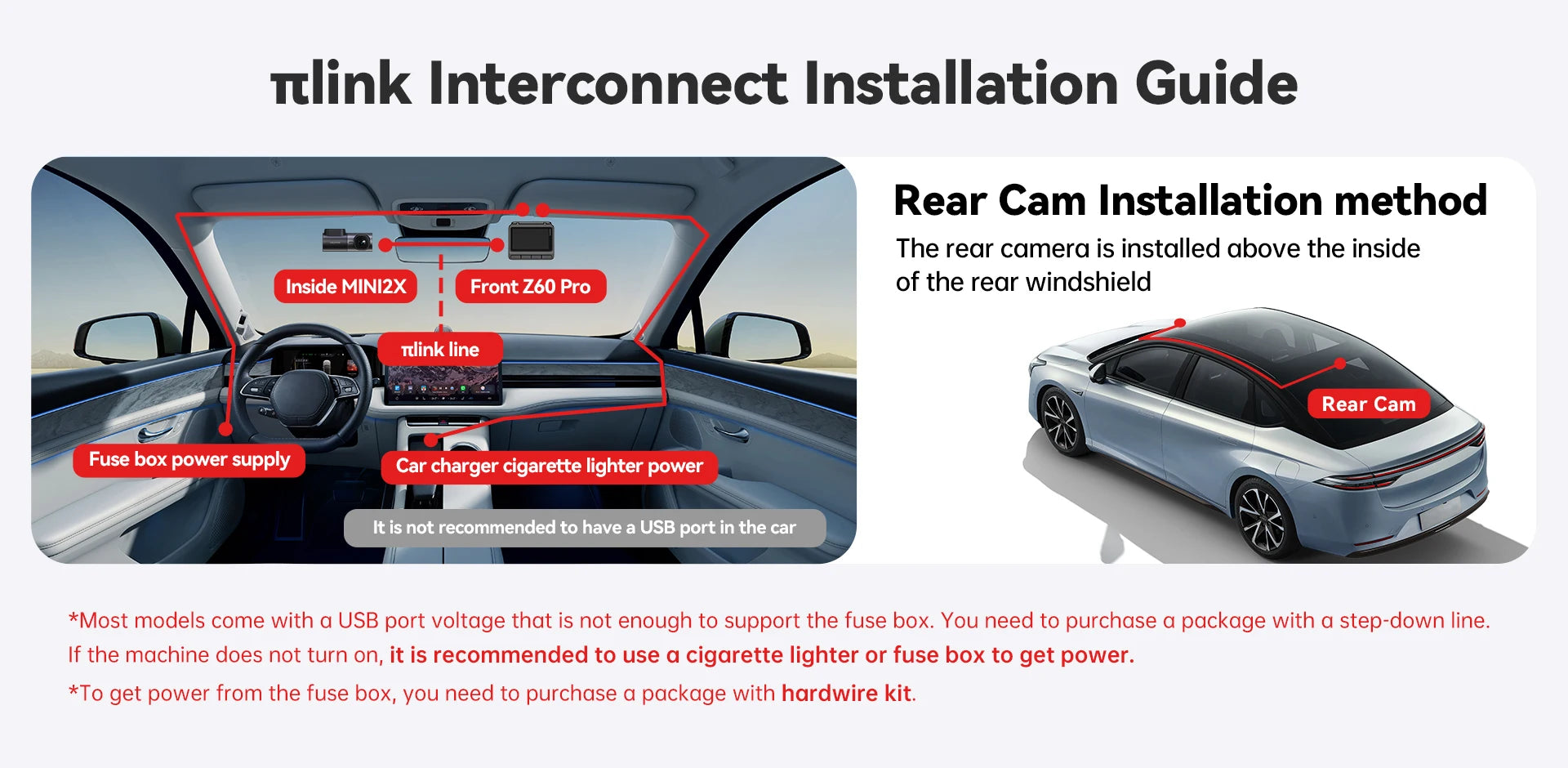 4K Dash Cam Front and Rear Interior Camera with HDR, 5GHz Wi‑Fi, GPS, ADAS, 4G Support