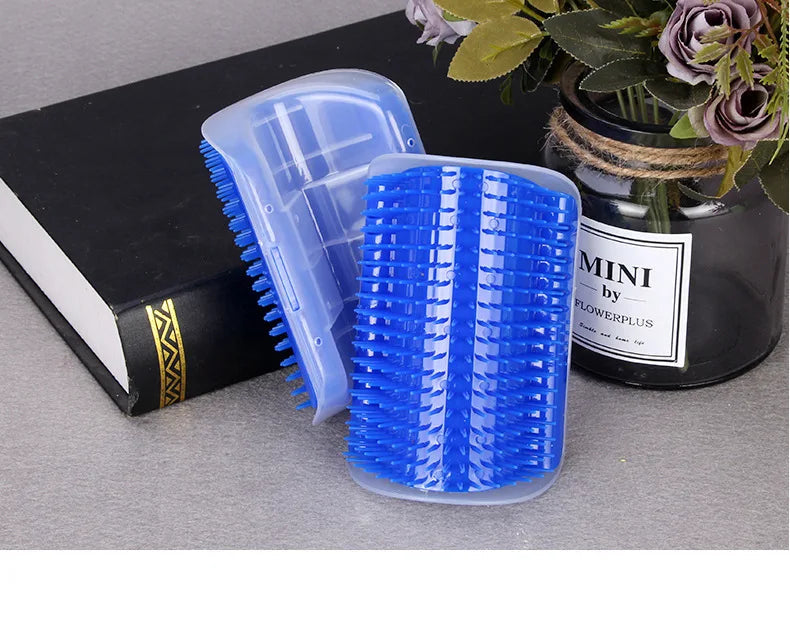 Massage Pet Cat Brush Corner Scrape Hair Removal Beauty Clean Corner Brush Removable Scratcher Comb for Kitten Cat 