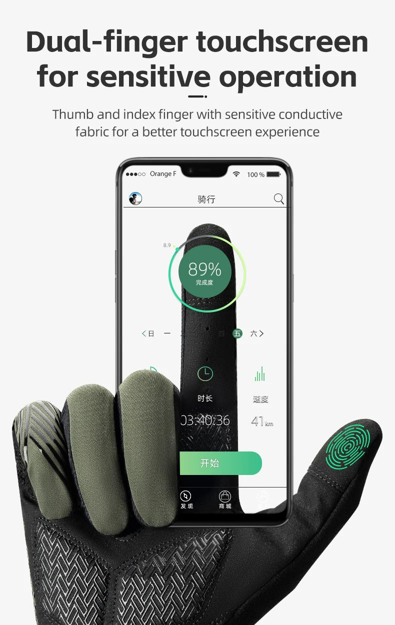 Breathable Cycling Gloves with Touchscreen Grip for Road & MTB