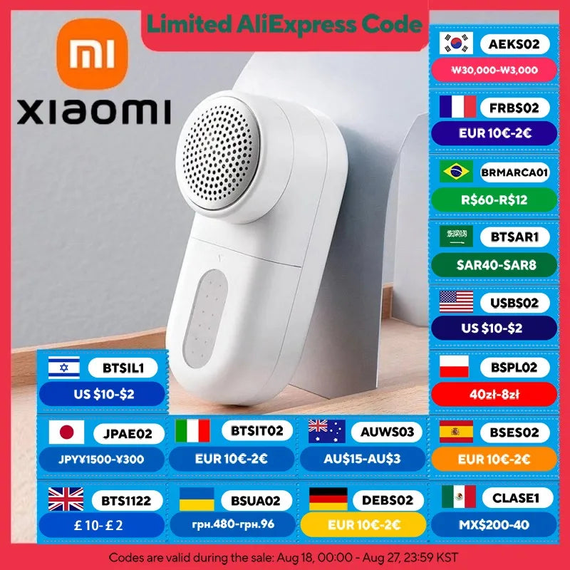 XIAOMI MIJIA Lint Removers For Clothing Fluff Pellet Remover Pellet Machine Portable Lint Clothes Shaver Fuzz Remover 