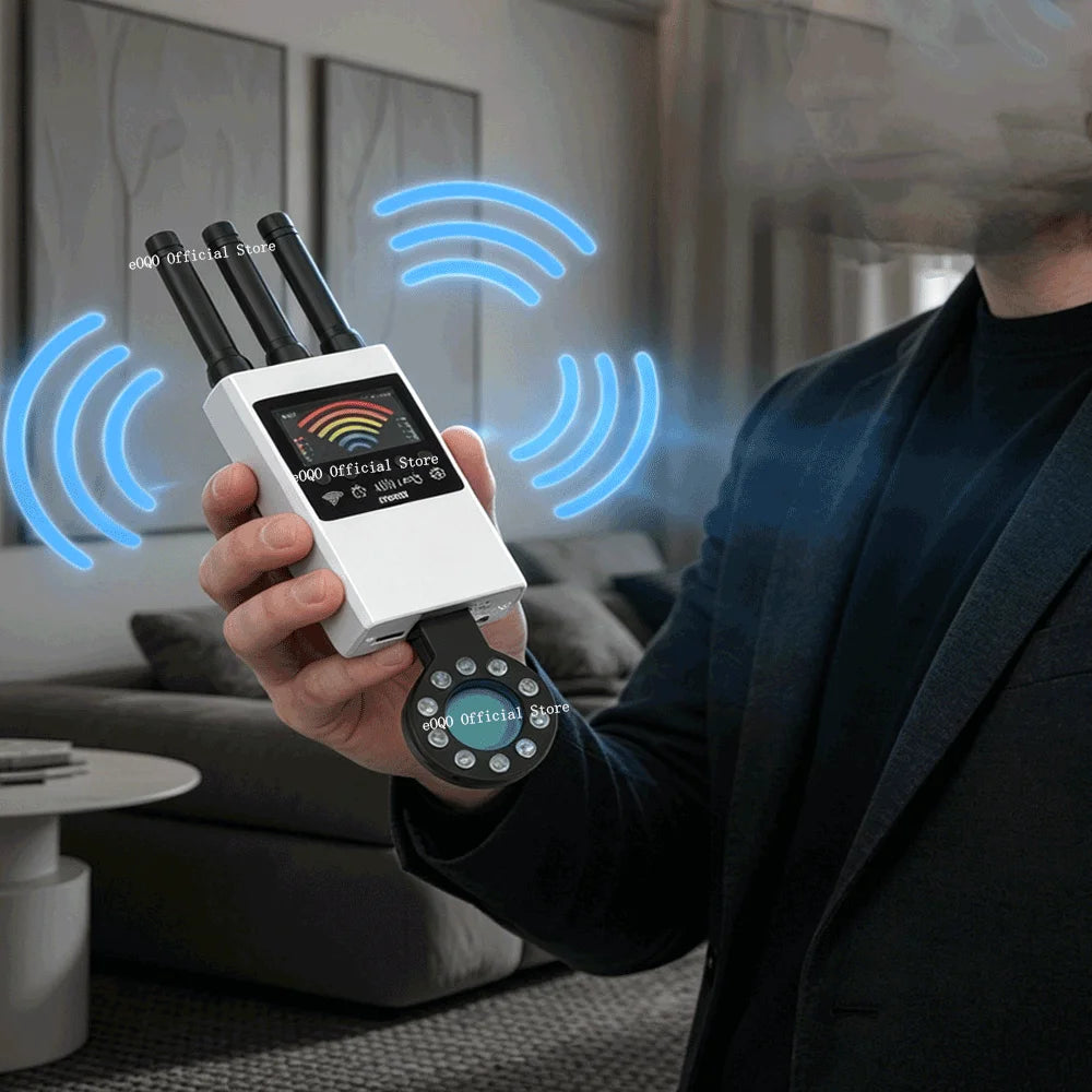 NEW Wireless RF Signal Detector Bug GSM Audio GPS Tracker Mini Camera Finder Camera IR Scanning AI Standby Automatic Detection