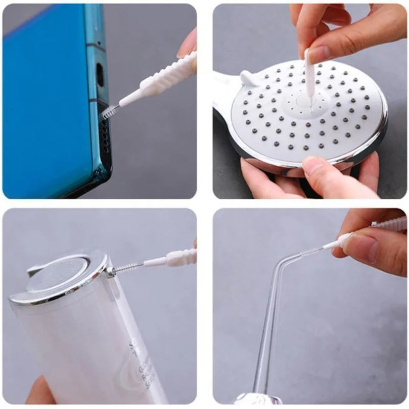 10-100PCS Shower Cleaning Brush Bathroom Micro Nylon Brush Nozzle Anti-blocking Cleaning Tools Bathroom Accessories