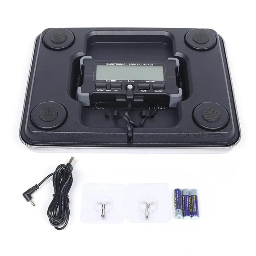 440lb Digital Shipping Scale with Stainless Steel Platform
