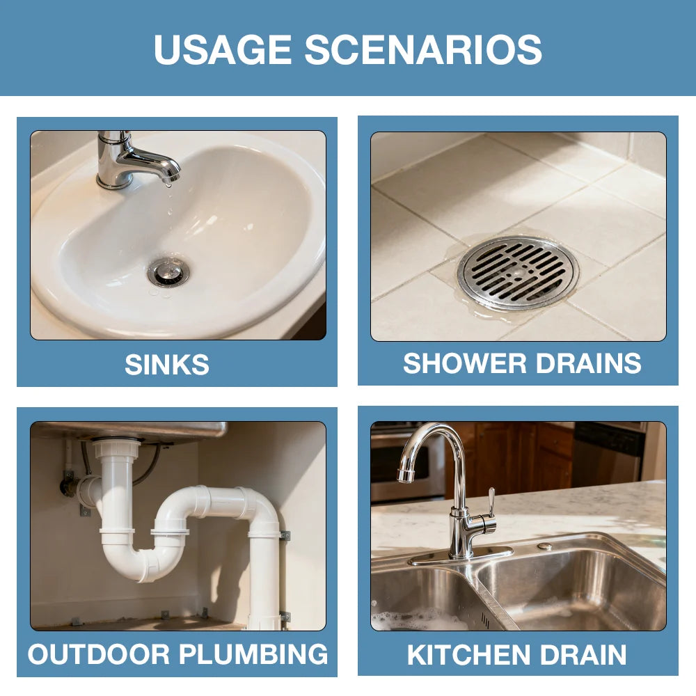 Rubber Drain Cleaning Bladder - Size Options