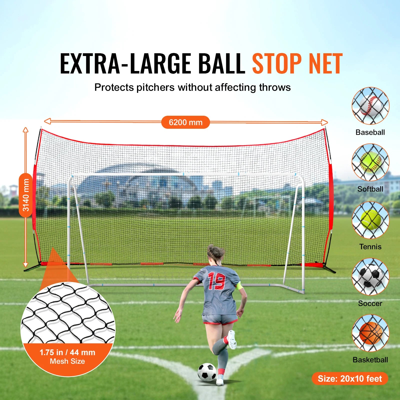 SucceBuy Barricade Backstop NetBall Sport Barrier Netting Portable Practice Equipment with Carry Bag Protect Screen for Training

SucceBuy Barrikád Háttérháló Backstop sportkorlát Hálózat, hordozható gyakorló eszköz táskával, védőképernyő edzéshez