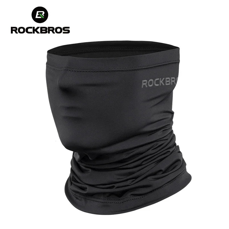 Fascia Viso da Ciclismo ROCKBROS a Asciugatura Rapida, Protezione Solare, Copricapo per Ciclismo, Sciarpa Traspirante per Sport all'Aperto, Bandana per Bicicletta