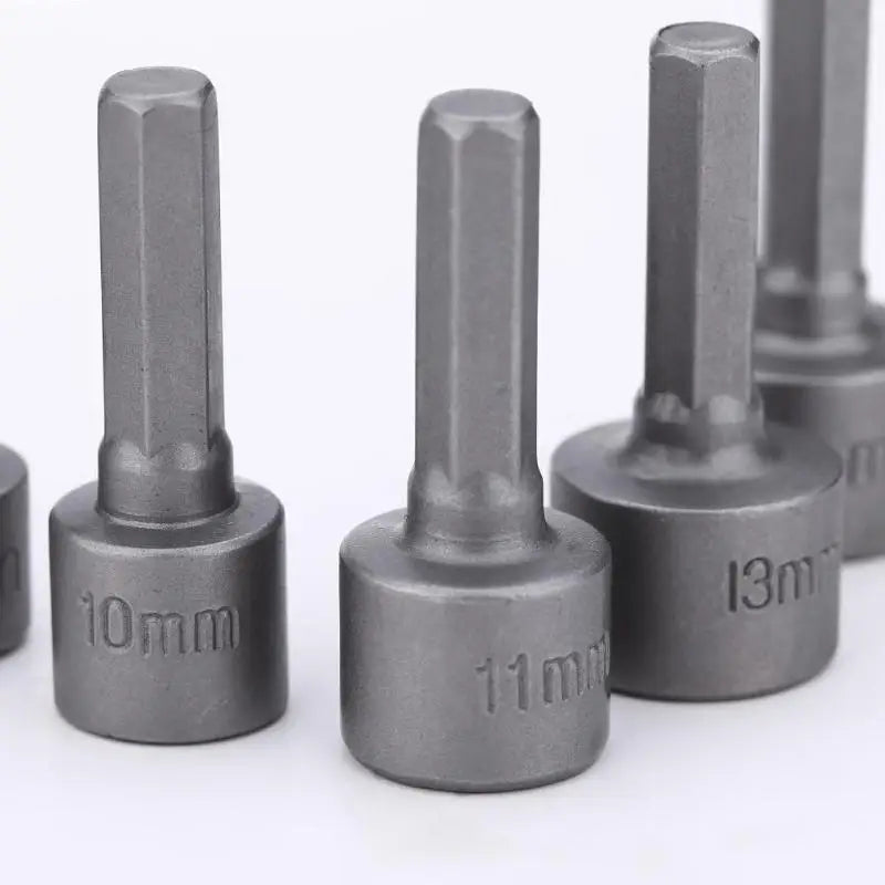 9-Piece Metric Nut Driver Bit Set, 5–13mm