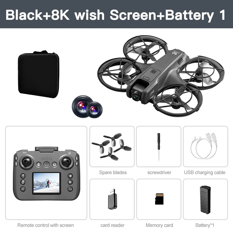 Lenovo V666 4K WiFi Drone with Obstacle Avoidance & Brushless Motor
