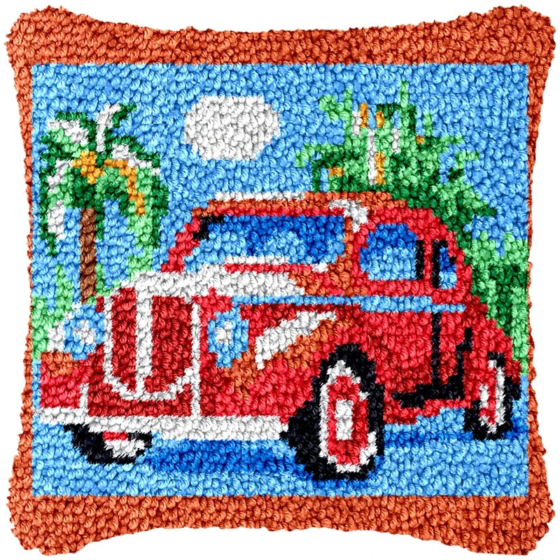 Καλούπι Κεντήματος Κουτιού 43 × 43 cm Latch Hook Cushion Craft Kit