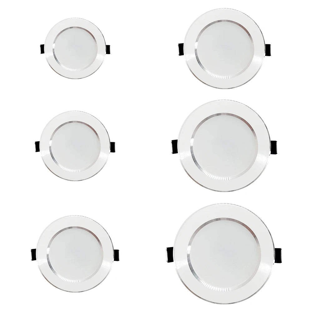 Recessed LED Downlight, White and Three-Colour Options