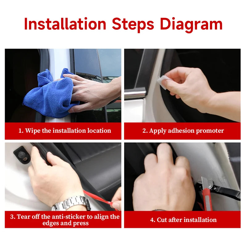 Car Door Seal Strip Double-Layer Weatherstripping
