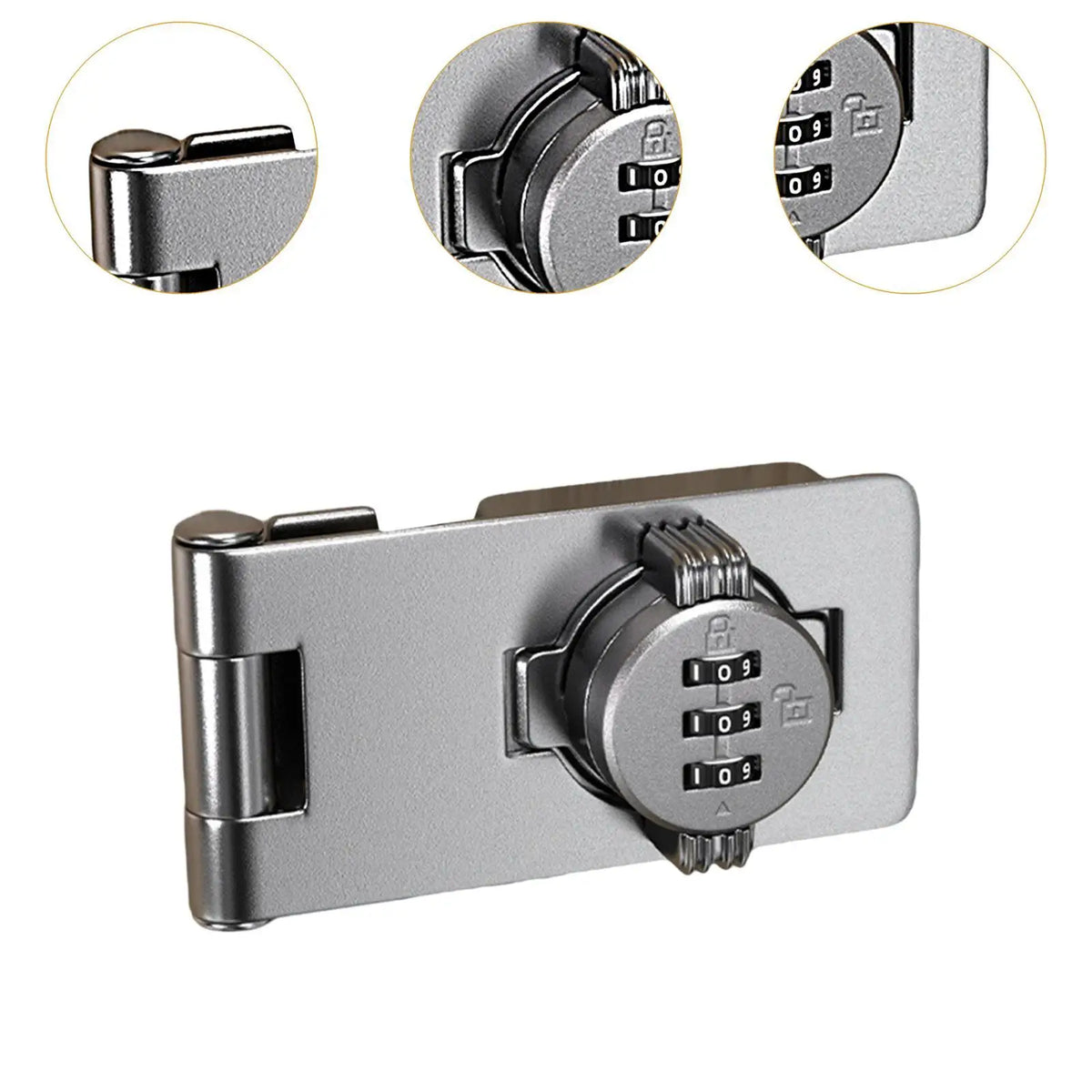 Rotating Combination Hasp Cabinet Lock