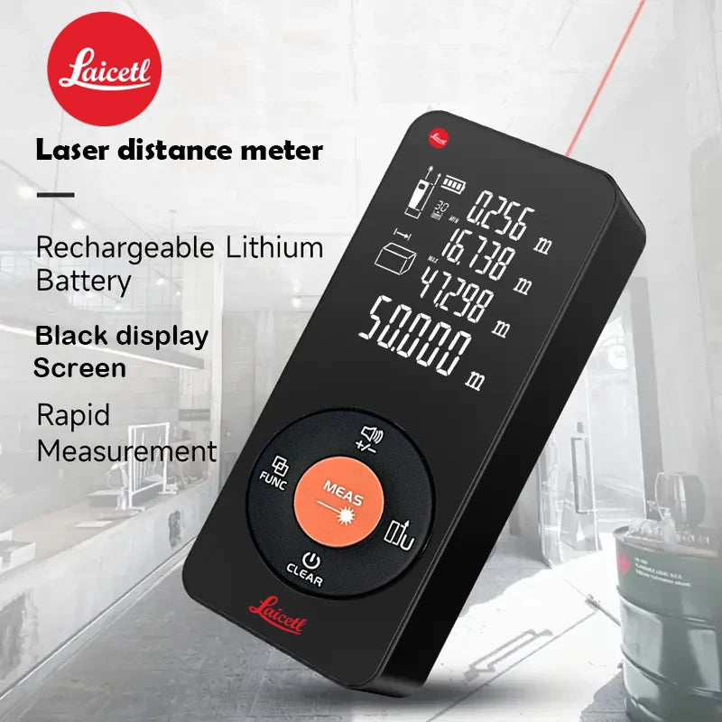 Rechargeable Laser Distance Meter - Range Options
