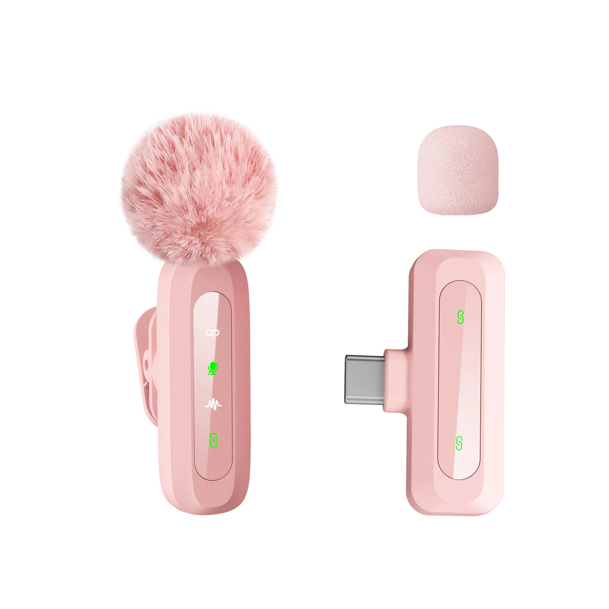 USB-C Wireless Lavalier Microphone Set