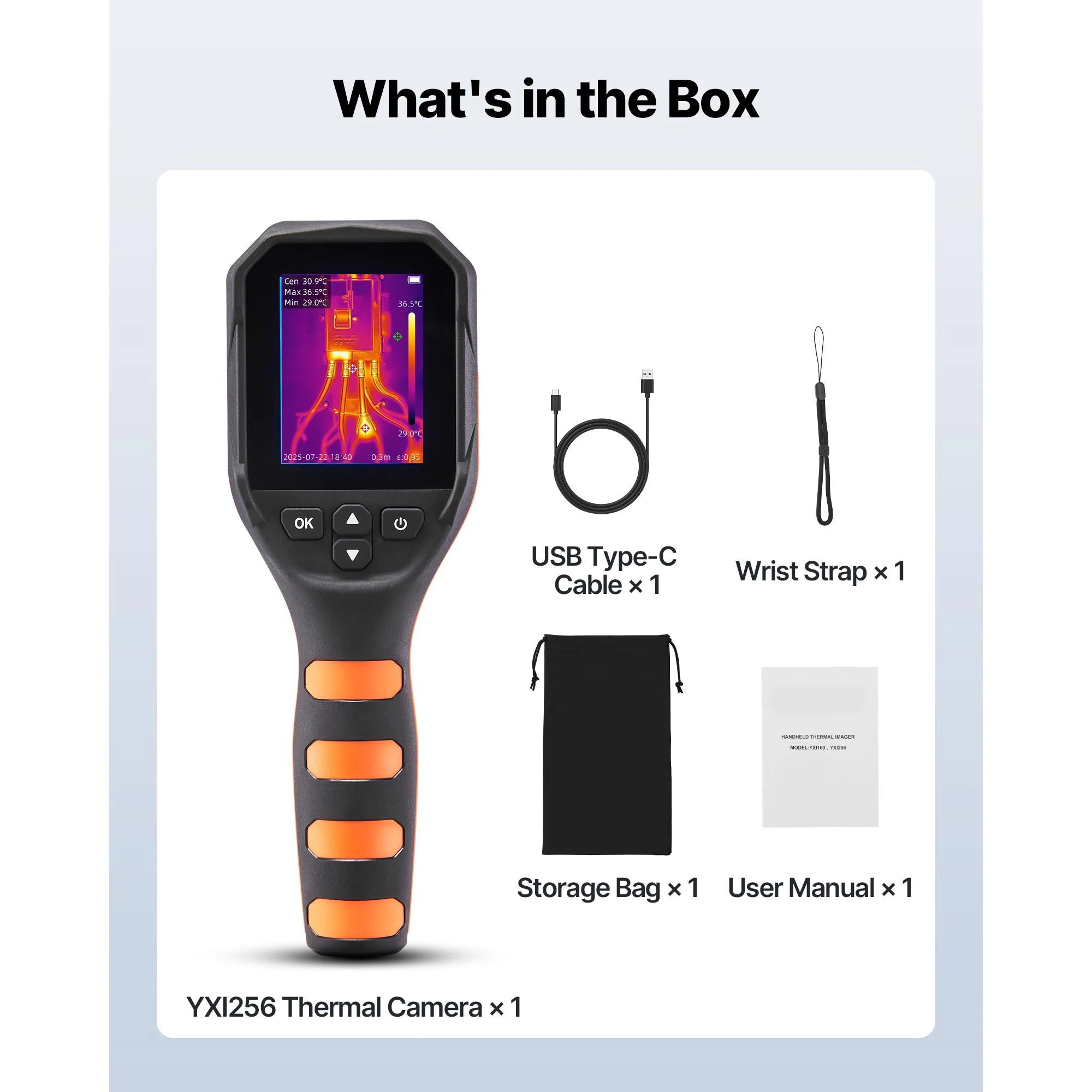 Handheld Thermal Camera 320x240 Enhanced Imaging with 25Hz Refresh