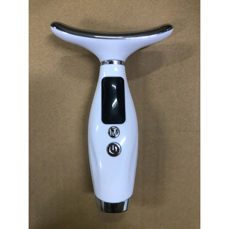 Przenośny masażer do twarzy i szyi z terapią światłem LED