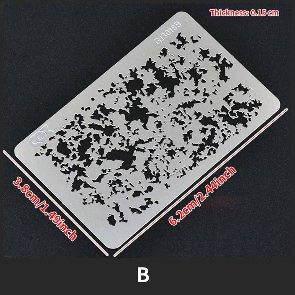 Reusable Airbrush Weathering Stencil for Models