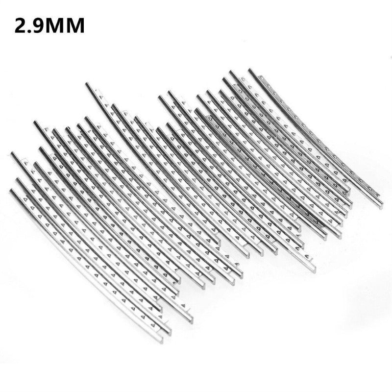 24-Piece Guitar Fret Wire Set — Four Crown Width Options