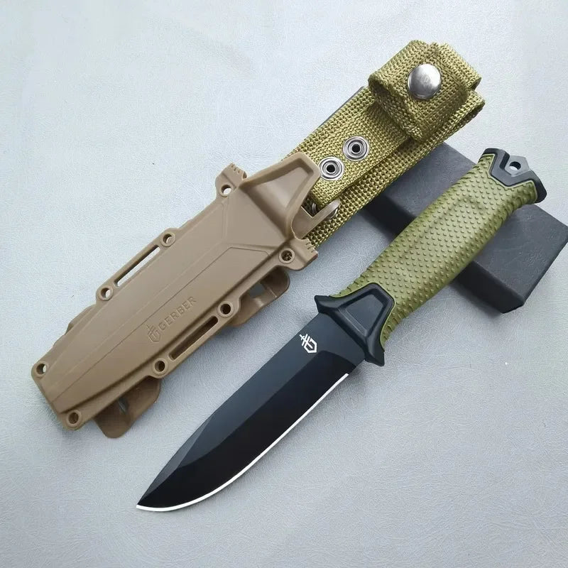 new Stainless Steel Outdoor Survival Knife Portable Camping Pocket Knife Military Tactical Knives for Self Defense Hiking Travel 