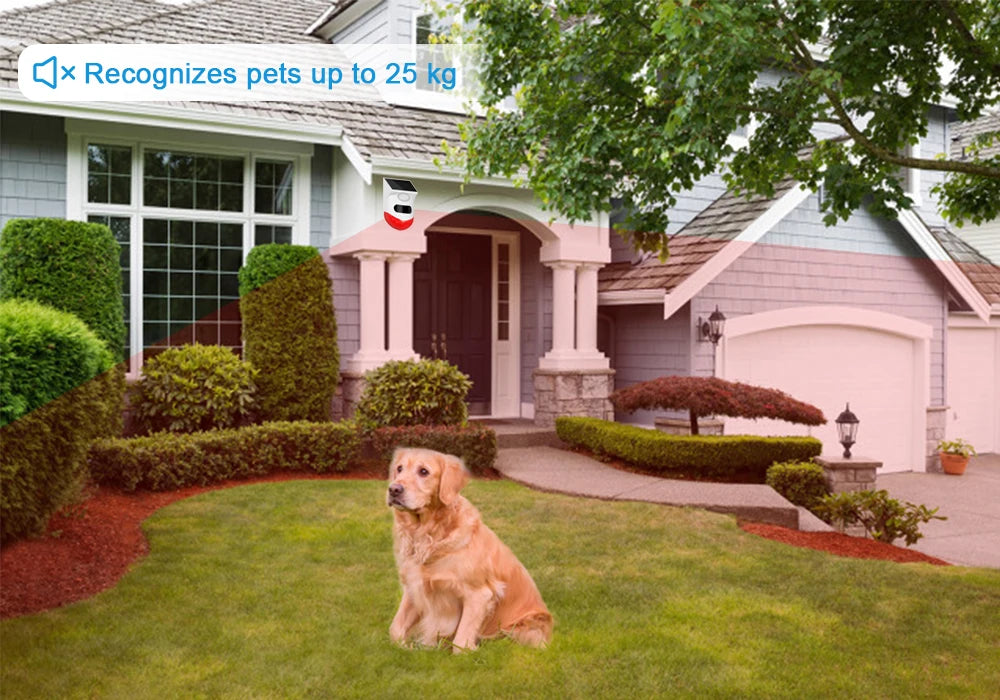 Outdoor Solar PIR Infrared Alarm with WiFi, 433MHz Options