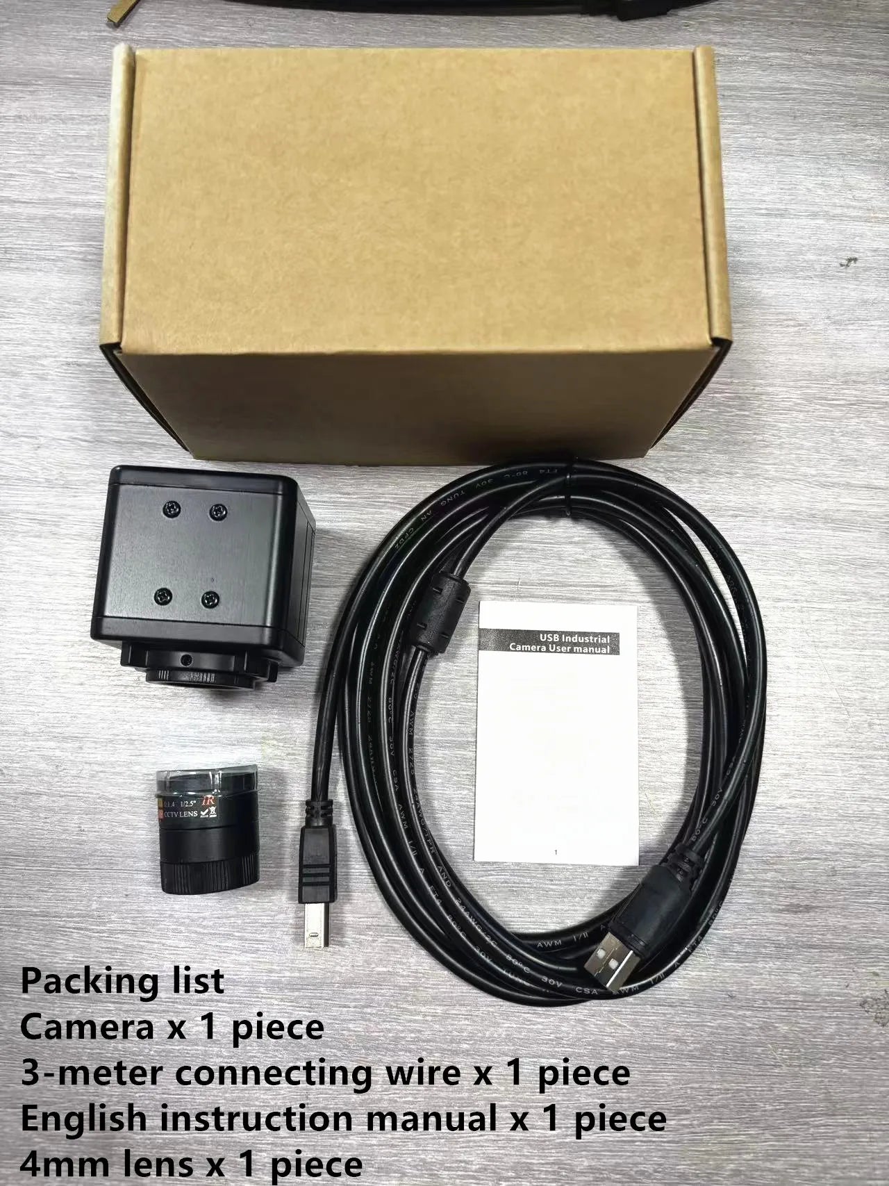 4K 8MP USB Camera with 5-50mm Zoom Lens for Motion Capture