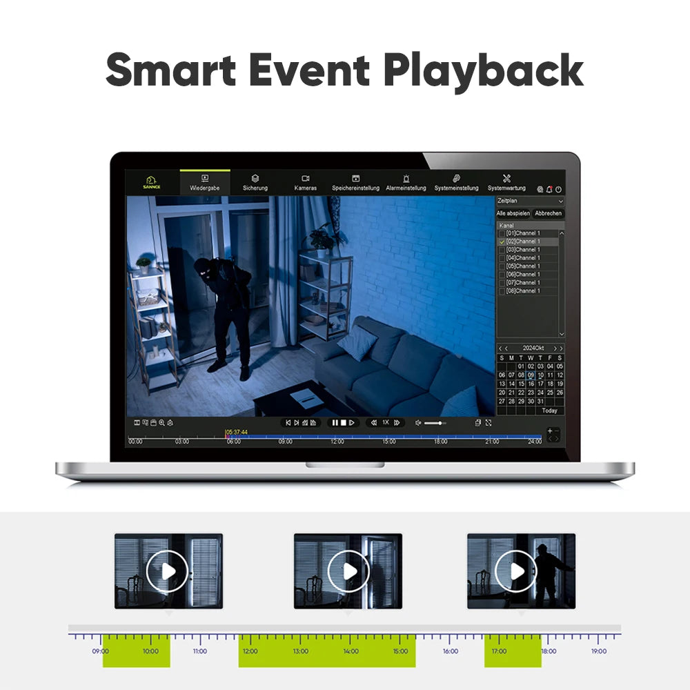 ANNKE 8MP 4K PoE Security Camera System with AI Detection
