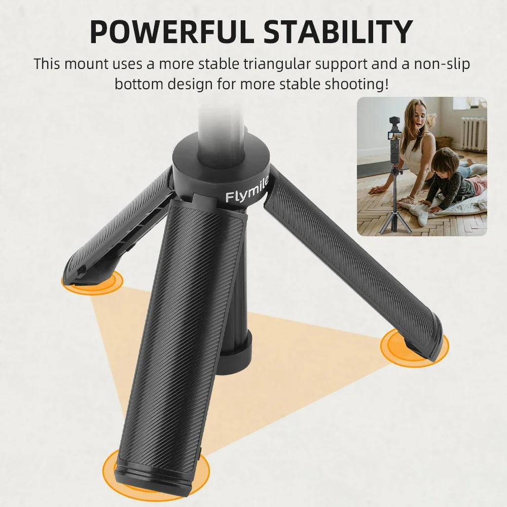Compact Selfie Stick and Tripod for Compatible Cameras