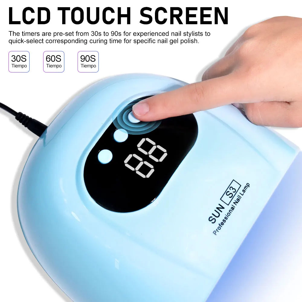 UV LED Nail Lamp Professional Gel Polishing Nail Light 24 LED Nail Art Quick Dryer for Nail Gel Curing Nail Salon Tool 